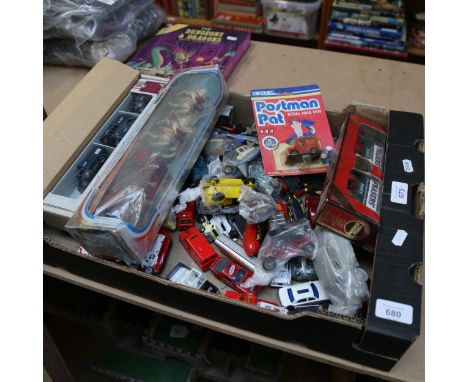 Boxed Lledo military vehicles, boxed Corgi 1977 Jubilee and various other toy cars 