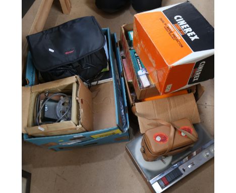 Vintage movie cameras, Lumicon-8 III home movies etc 