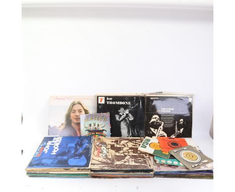Various Vintage vinyl LPs and records, including Motown, 10CC, jazz etc (boxful) 