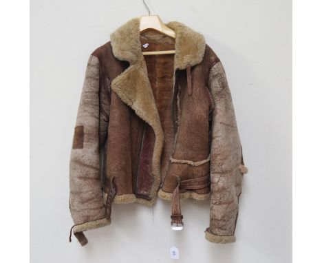 A Vintage sheepskin flying jacket 