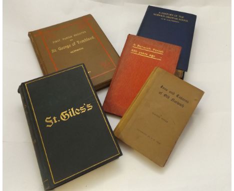 WALTER WICKS: INNS AND TAVERNS OF OLD NORWICH, 1925, limited edn, orig cl bkd bds + THE REV DUNDAS HARFORD: A NORWICH PARISH 