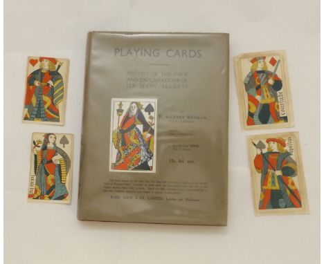 W GURNEY BENHAM: PLAYING CARDS - HISTORY OF THE PACK AND EXPLANATIONS OF ITS MANY SECRETS, 1931, 1st edn, orig cl, d/w; toget