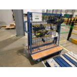 Blue Metal Trolley