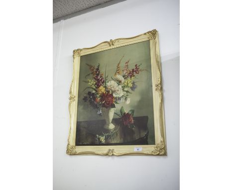 VERNON WARD COLOUR PRINT  VASE OF FLOWERS  21" X 17 1/2" (53.4cm x 44.5cm) 