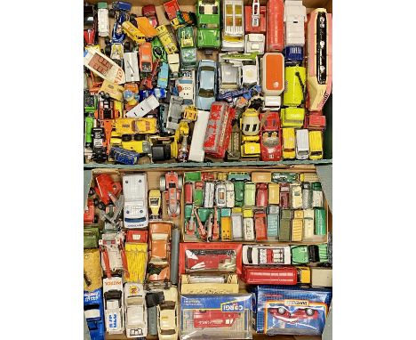 MATCHBOX, CORGI, LESNEY &amp; OTHER MAINLY LOOSE DIECAST VEHICLES within two boxes