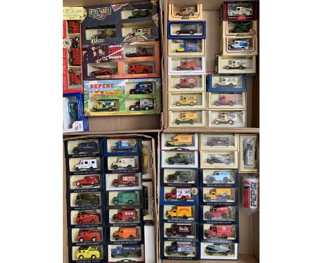 DIECAST MODEL VEHICLES IN RETAIL BOXES - by Lledo vintage commercial vehicles, fire engines ETC, approximately 50