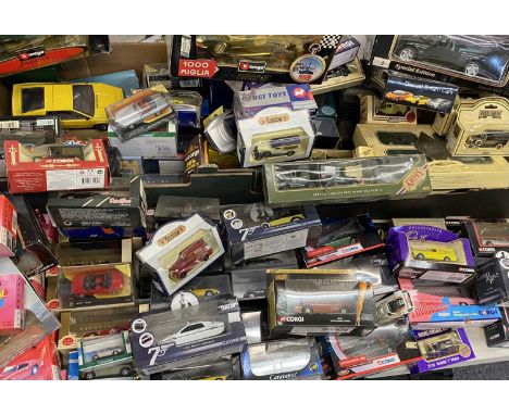 DIECAST MODEL VEHICLES, mainly boxed to include Burago 1/18 scale models, large parcel of Corgi Classics, Corgi 007 James Bon