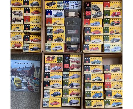 DIECAST MODEL VEHICLES IN RETAIL BOXES - mainly Vanguard Collection of 1950s/60s vehicles, approximately 57