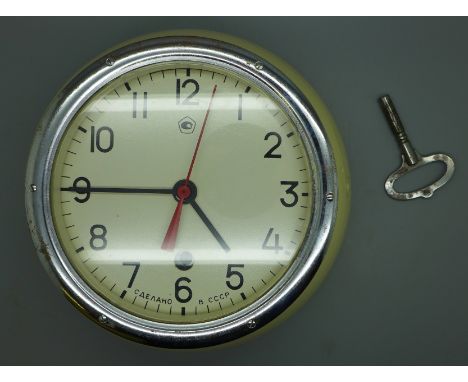 A USSR submarine clock 