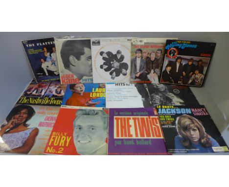 Records and EP's (17) including Billy Fury, Nashville Teens, Rolling Stones, etc. 