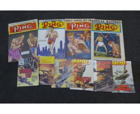Four The Ring publications and some War Story booklets 