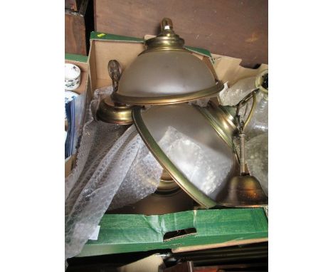 A pair of light fittings
