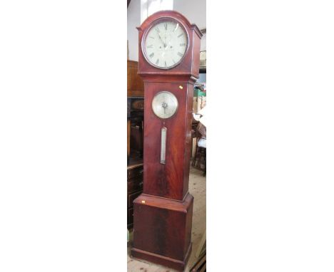 A 19th century mahogany cased long case clock, the circular dial inscribed Gordon &amp; Fletcher Dublin, with subsidiary seco