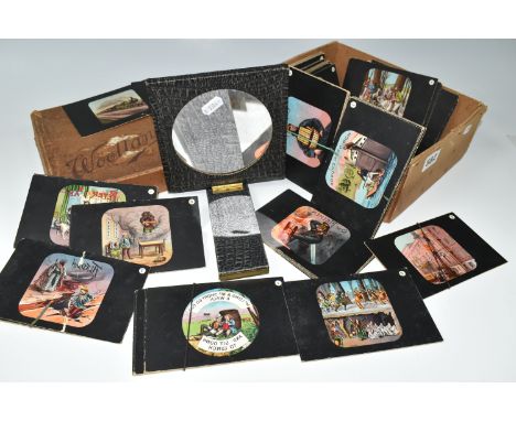 A COLLECTION OF ASSORTED PRIMUS PROJECTION POSTCARDS AND A VIEWER, sets of cards to include Robinson Crusoe, Aladdin, Peter P