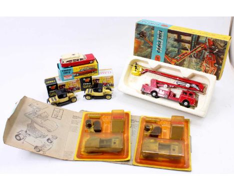 Corgi Toys group of 4 comprising No. 437 Superior Ambulance in red and cream with spun hubs and "Ambulance" decals, some smal