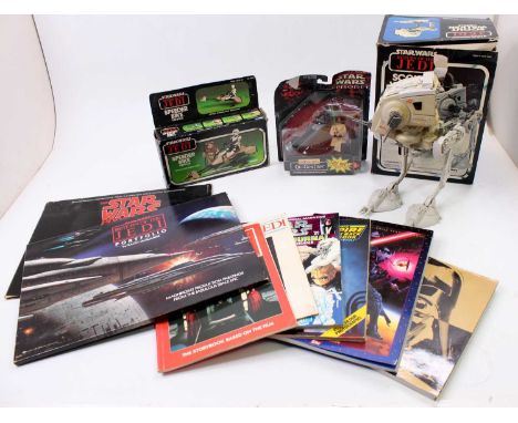 2 vintage boxed Star Wars models comprising a Palitoy "Return of the Jedi" Scout Walker vehicle, the model has been used and 