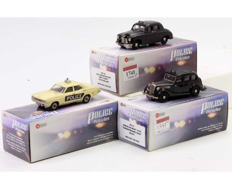 Lansdowne Models International Police Vehicles 1/43rd scale white metal boxed vehicle group, 3 examples to include IPV14 1939