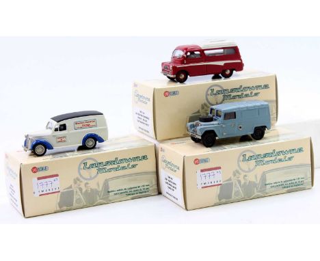 Lansdowne Models 1/43rd scale commercial vehicle group, 3 examples to include LDM40 1960 Austin Gipsy Long Wheel Base (Model 