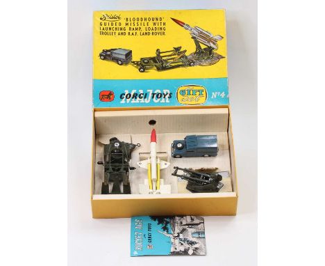 Corgi Toys Gift Set No. 4 Bristol Bloodhound guided missile set, comprising of 351 RAF Land Rover (NM), No. 1151 Bristol Bloo