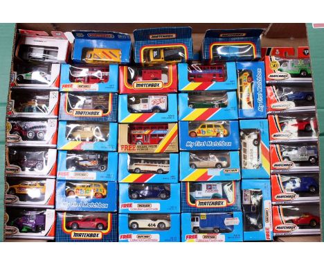 One tray containing a quantity of Matchbox Blue boxed issue and modern release diecasts, mixed various examples to include My