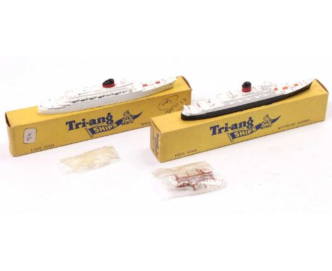 A Triang Minic 1/1200 scale boxed Waterline Models ship group to include No. M713 Antilles together with a No. M708 RMS Saxon