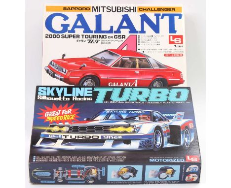 L.S 1.24 scale plastic kit, C526 1979 Nissan Skyline Turbo Silhouette #55 Grp.5 'Nissan Team' &amp; CS 19 Mitsubishi Galant 2