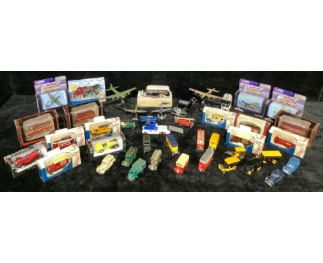 Model Cars - Exclusive First Editions, die-cast busses, boxed; Corgi Fighter Scramble, boxed; others similar; qty 