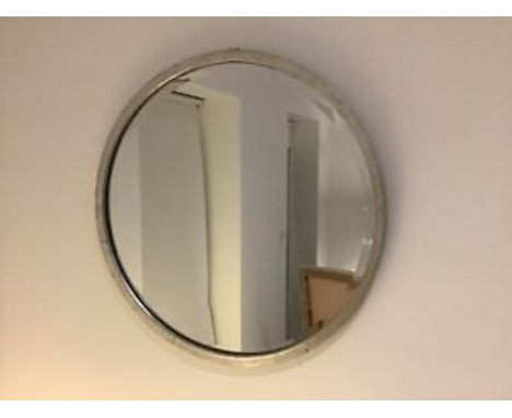 Laura Ashley Constance Large Round Silver Mirror A Contemporary Feel, With Its Frame Given A Sleek Silver Finish That Enhance
