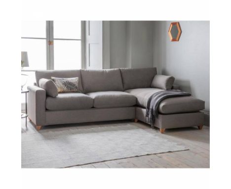 Burton Corner Ottoman LH Sofa Alternative Leg Langford Anthracite Gorgeous chaise sofa with simple, clean design. The Burton 