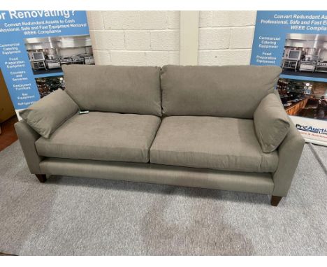 Kibre Sofa 3 Seater Upholstered in Fleck Grey Ultra modern sofa great for an apartment or open plan living, perfectly matched