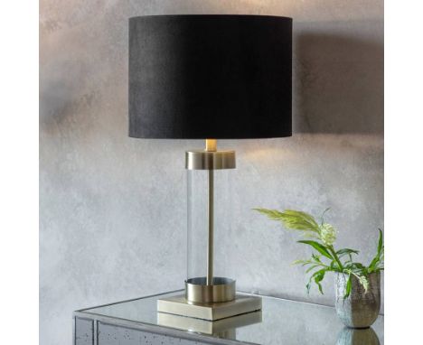 Villero Table Lamp Light up any room in your home with this chic &amp; stylish table lamp constructed in Metal and glass with