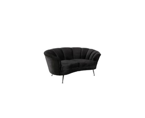 Sofa Treviso  The Treviso Sofa from the top brand Eichholtz. With beautiful pure and quality black fabric, the Trevisio Sofa 