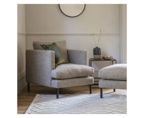 Gallery Dulwich Armchair Standard Leg Castello Mushroom C5  Complete the apartment living look with our Dulwich collection. F