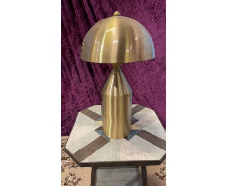 Nova Table Lamp Stylish Table Lamp With A Metal Frame In A Brushed Bronze Finish. Featuring A Half Downlist Dome Shade To Giv