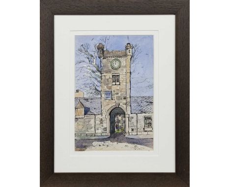 * VIOLET MCNEISH KAY RSW (SCOTTISH 1914 - 1971),THE CLOCK TOWER, CULZEAN CASTLE AYRSHIRE watercolour on paper, signedimage si