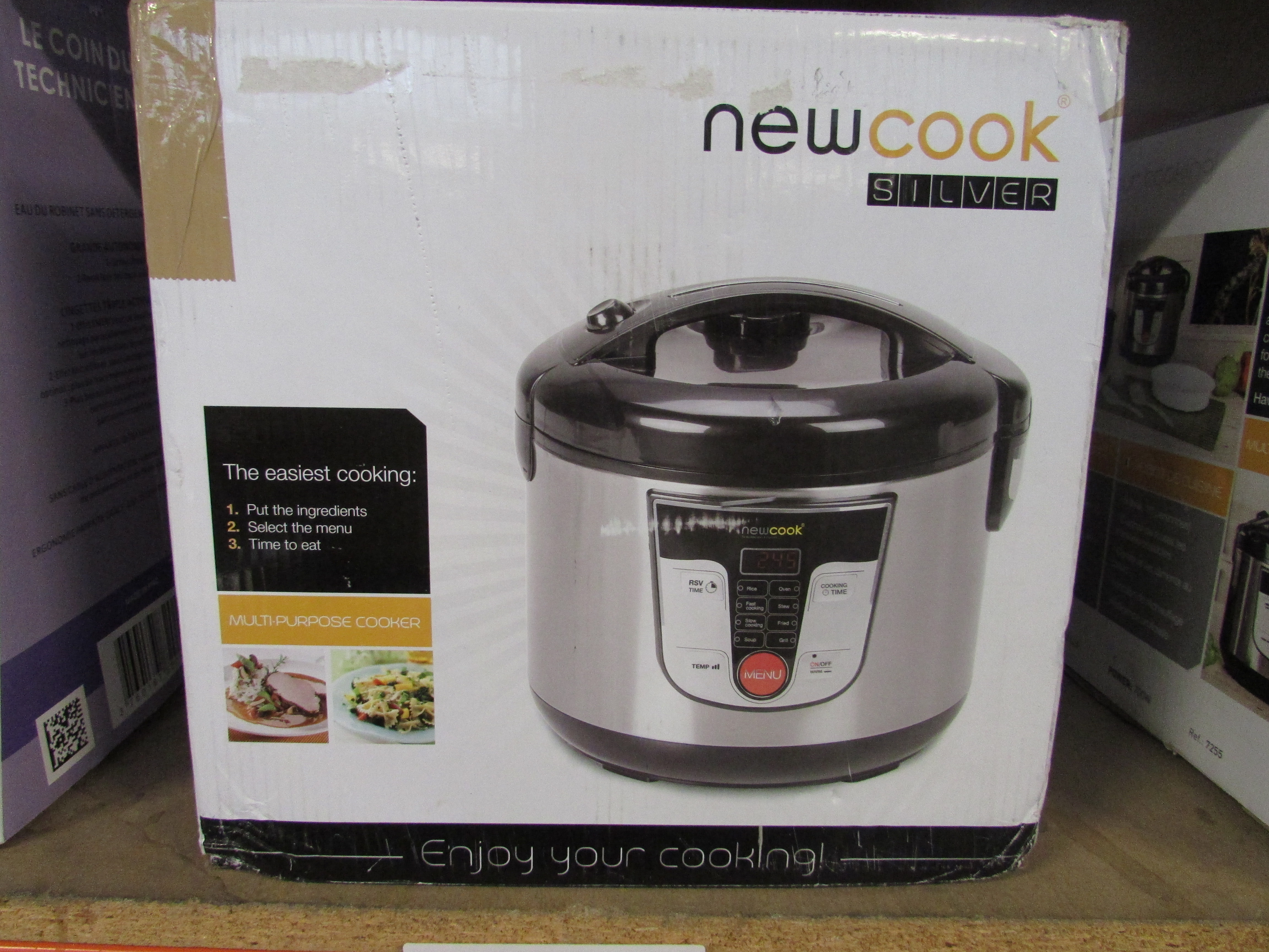 NEW COOK SILVER 700W MULTIPURPOSE COOKER