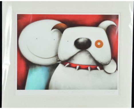 DOUG HYDE (BRITISH 1972), 'Partners in Crime', a limited edition print, 325/395, of a stylised boy and his dog, signed, title