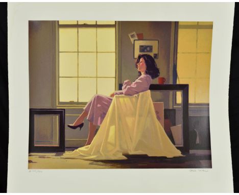JACK VETTRIANO (BRITISH 1951), 'Winter Light and Lavender', a limited edition artists proof print, XXIII/XXX, of a woman sitt
