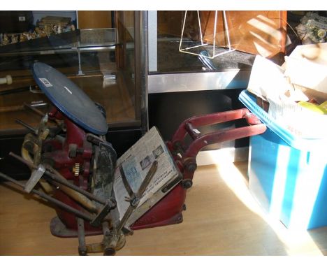 A print press Adana no. 3 together with a large qty. of accessories