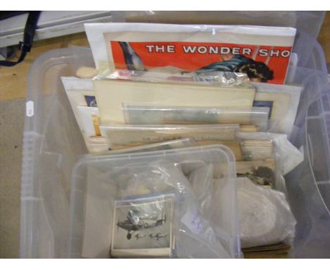 A mixed lot of pictures, post cards and ephemera