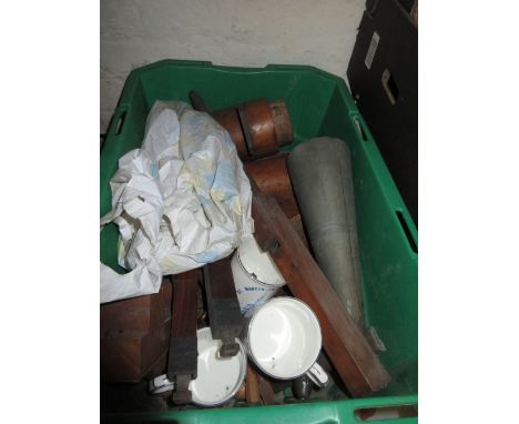 Box containing a quantity of various pipe organ parts from St. Martin in the Fields