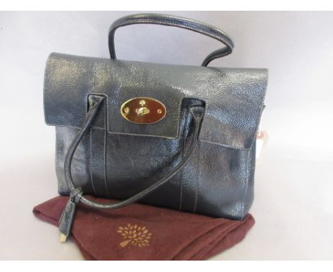 Mulberry grey leather handbag
