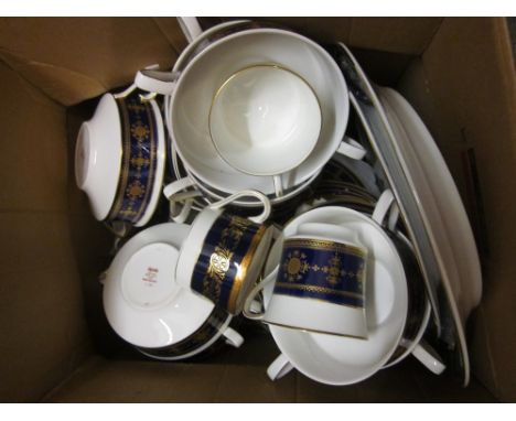 Spode Blue Galaxy pattern part dinner and tea service