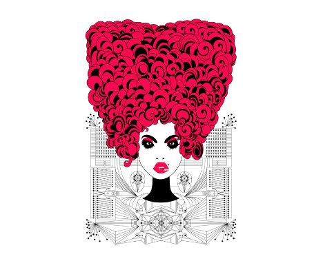 Kitty Finnegan &amp; Precious Murphy - ‘Gypsy Steam Ma Chein’, limited edition 2 of 50 silk screen print, 70 x 50cm, within a