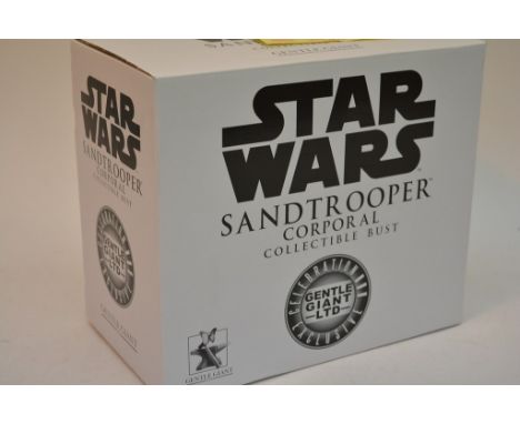 A Star Wars CIII exclusive Sandtrooper Corporal Gentle Giant Bust Limited Edition 0796/2500.