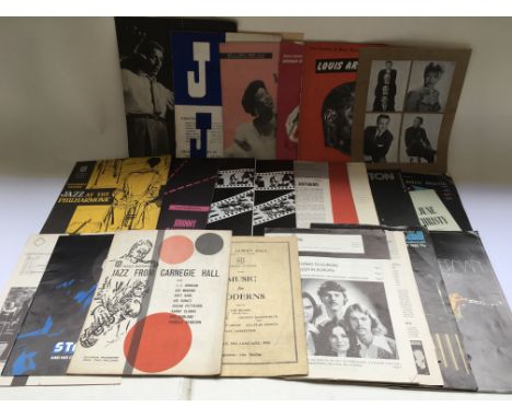 A collection of vintage jazz programs.
