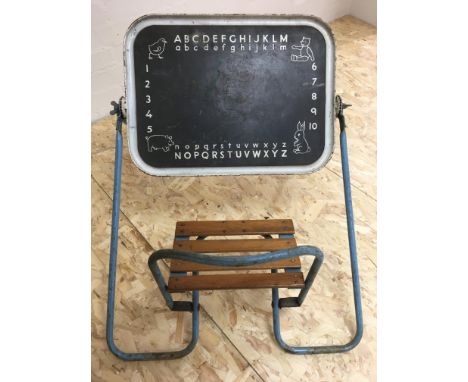 A child's vintage folding metal desk a/f