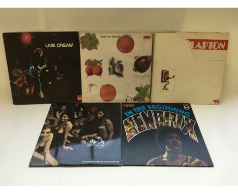 Ten LPs comprising 'Jimi Hendrix - Electric Ladyland' (2657 012), 'Cream - Best Of Cream' (583 060), 'The Who - Who's Next' (