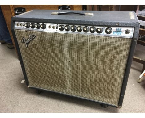 A circa early 1970's genuine Fender Twin Reverb guitar amplifier.