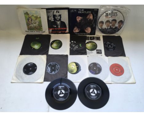 A collection of 7 inch singles and EPs including an original issue of The Beatles 'Yesterday' EP with picture sleeve (GEP 894